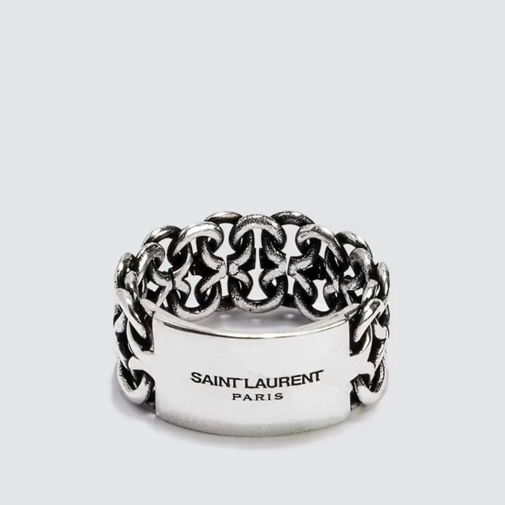 YVES SAINT LAURENT PLAQUETTE RING